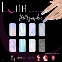 .::LUNA::. Body Art - Hollographic - Nails