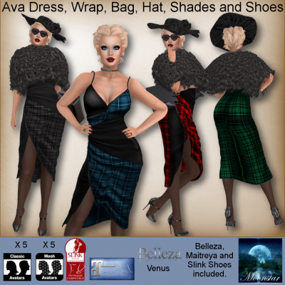 Image of Moonstar - Ava Dress, Wrap, Bag, Hat, Shades and Shoes