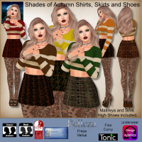 Image of MESH Shades of Autumn Shirts, Skirts and Shoes by Moonstar