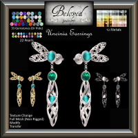Image of Beloved Jewelry : Uncinia Earrings (Texture Change)