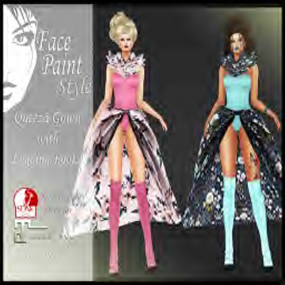 Image of Face Paint - Queeza Gown